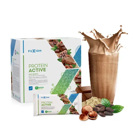 [143206] Protein Active-Chocolate con Avellanas Caja 14 x 25g